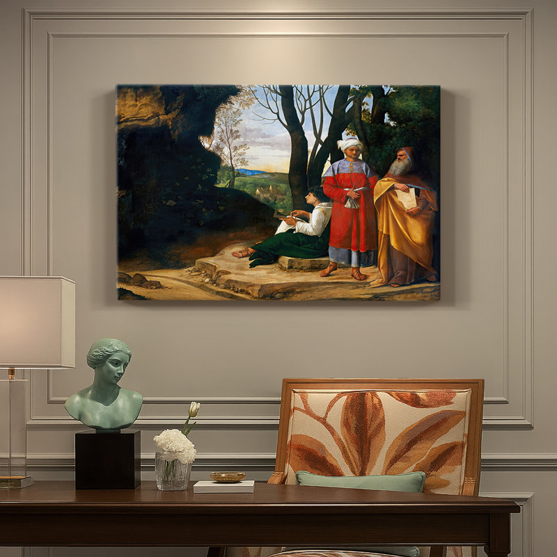 The Three Philosophers-Giorgione-Gallery Wrapped Canvas-c. 1508–1509, 32 x 48