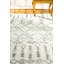 Tapis blanc / argenté Tryon Ikat-26607329