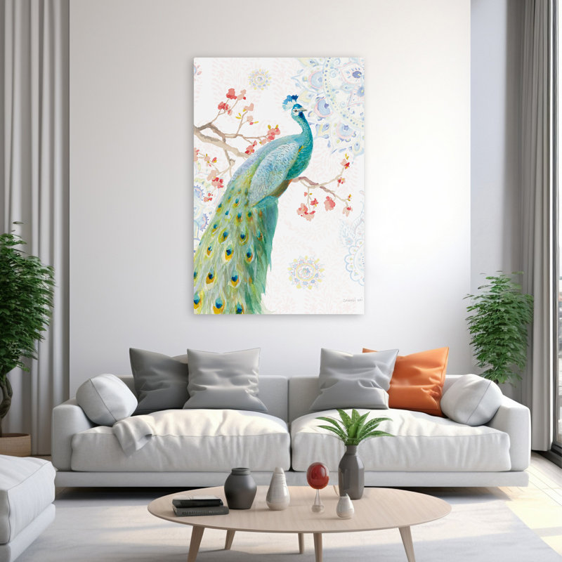 Animaux et oiseaux Jaipur I Art, H 60 po x l 40 po
