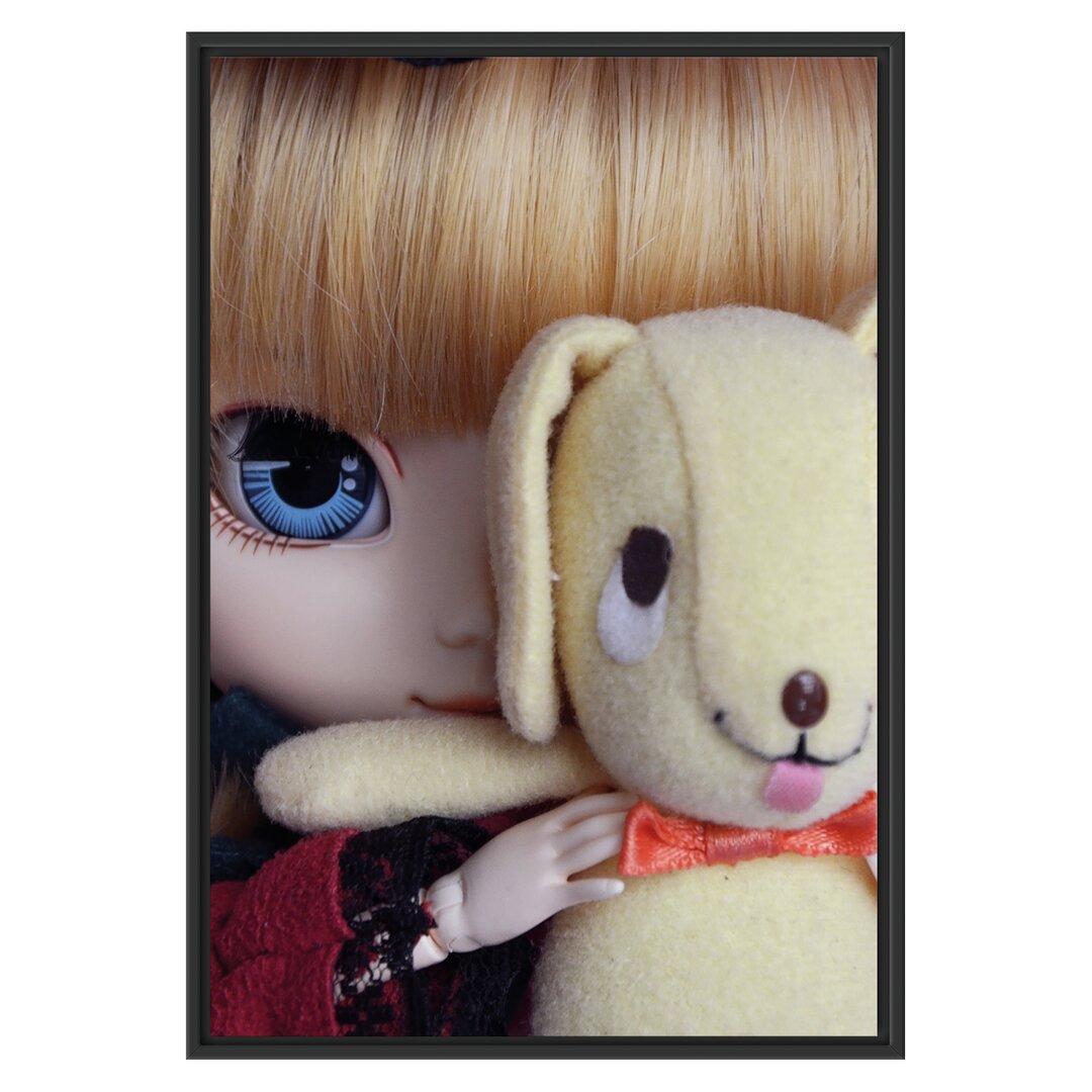 Gerahmtes Wandbild Rotkäppchen-Pullip