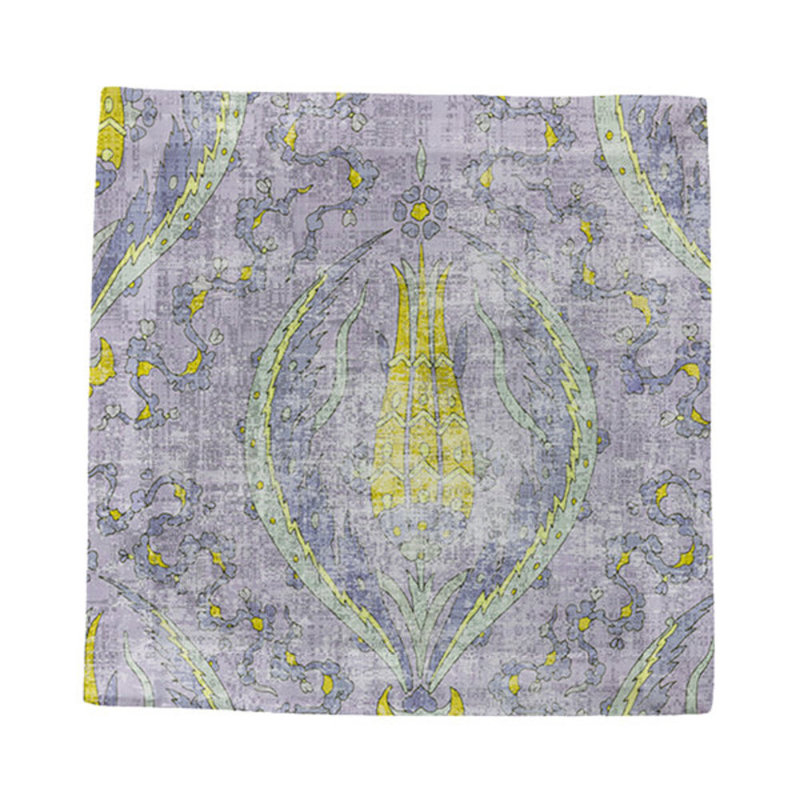 Byzantine Jewel Hemstitch Cocktail 6" Linen/Cotton Napkin, Lilac