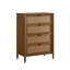 Chylie Wood and Rattan 4-Drawer Chest