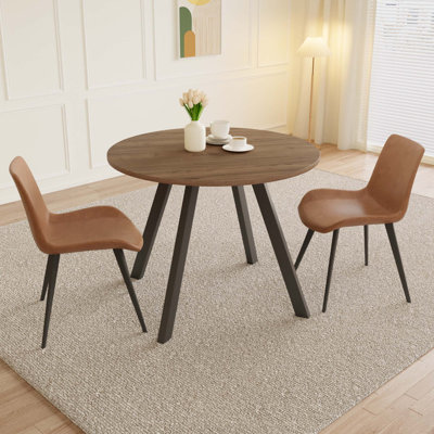 Round Dining Table Set, Modern Kitchen Table with Dining Chairs