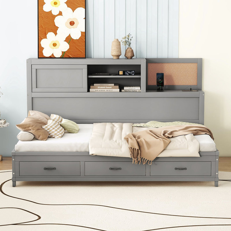 Calil Daybed, Twin, Gray