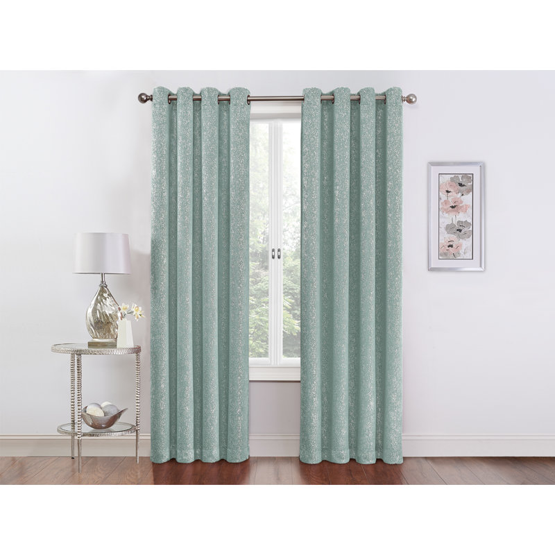 Janessa Blackout Curtain Pair, Restoration Green