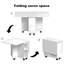 Table de salle à manger pliante à abattants pour 4 personnes avec 4 chaises, table de salle à manger pliable et compacte avec rangement et 6 roulettes, P 47,2 po x l 23,6 po x H 30,3 po