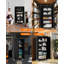 Armoire de rangement en métal 71 po avec portes, 4 tablettes réglables et pieds réglables, casier utilitaire pour garage, garde-manger, salle de bricolage, chambre à coucher, bureau et magasin