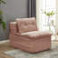 Canapé-lit modulaire multifonctionnel avec méridienne, convertible en très grand lit de 80 pouces, velours côtelé moelleux, assise profonde et couverture douillette