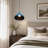 Blue Single Head Adjustable Pendant Light (including E26 Warm Light Bulb)