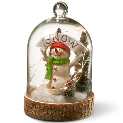 9 in. Lighted Winter Decor Piece