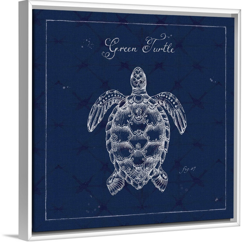 «Underwater Life», art mural sur toile, Cadre blanc, H 22 po x l 22 po x P 2 po