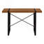 Bureau d'ordinateur, bureau personnel, ordinateur portable, L 48 po, travail, stratifié noyer, métal noir, contemporain-1806257094-1806257093