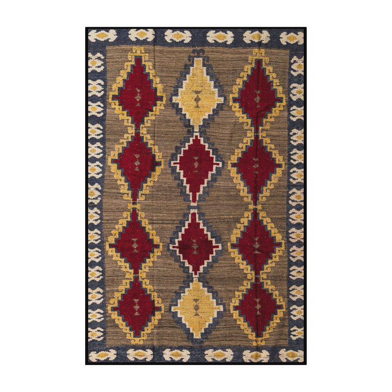 Abstract Indoor Rug, Rectangle 4' x 6'