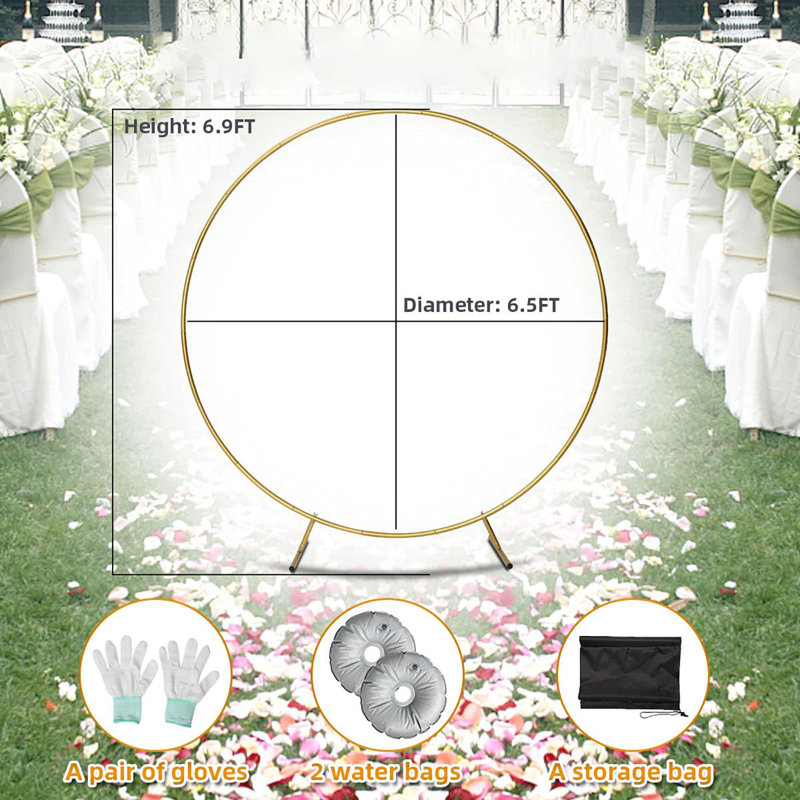 78'' W x 8.27'' D Backdrops & Signs in Gold