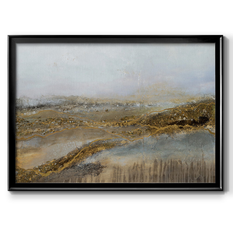 «Where Are We Going?» - Toile tendue avec châssis encadré, H 26 po x l 38 po x P 1,5 po, Noir