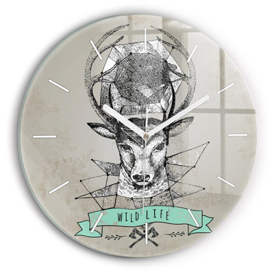 Glass Wall Clock