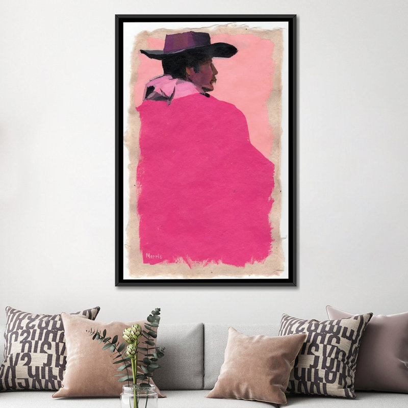 Print, 152.4 cm H x 101.6 cm W x 4.445 cm D, Black