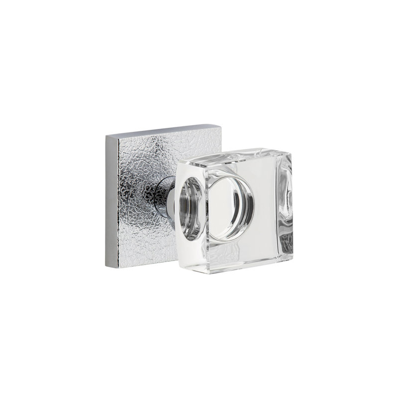 Privacy (Bed & Bath) Square Knob, 2.375", Chrome