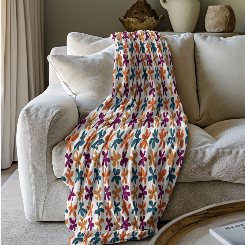 Autumn Mix - Couverture Sherpa de qualité supérieure 1 pièce, Grand lit