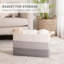 Très grand panier à couvertures, panier à linge en corde de coton 95L, bac à jouets pour chambre de bébé, contenant pour le rangement des couvertures dans le salon, 24 po x 17 po x 14 po, gris dégradé