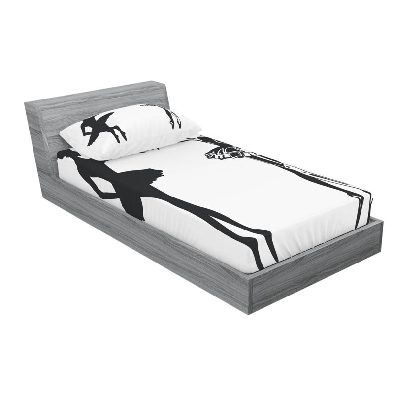 Microfiber Sheet Set, Twin Sheet Set with Fitted Sheet