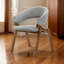 Chaise d'appoint en gris Moberg-712044801