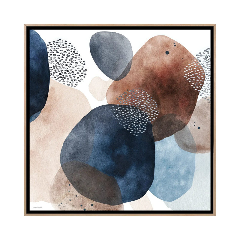Cycles éternels - reproduction d'art murale - toile encadrée, 18" x 18", Toile avec cadre, Beige