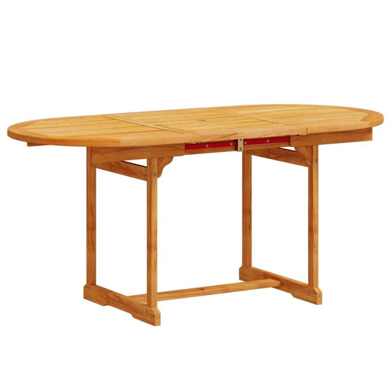 Outdoor Table Set, Blue, 5 Pieces: Table, 4 Chairs, Oval: 75cm H x 170cm W x 80cm D