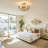 4 - Light 23.6" Dimmable Crystal Semi Flush Mount