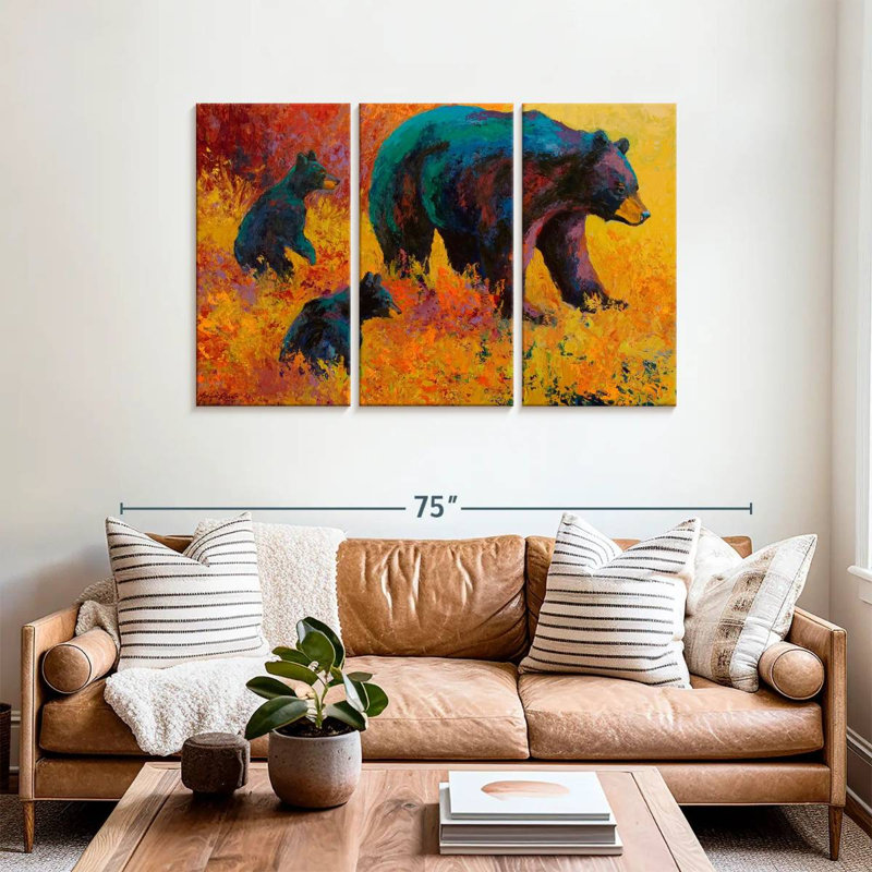Brampt Double Trouble Black Bear, 36" H x 57" W
