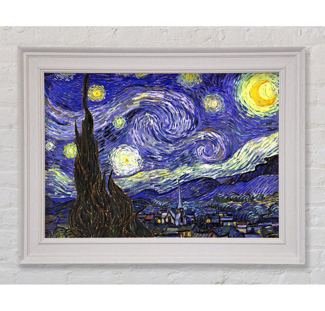 Gerahmtes Leinwandbild Starry Night