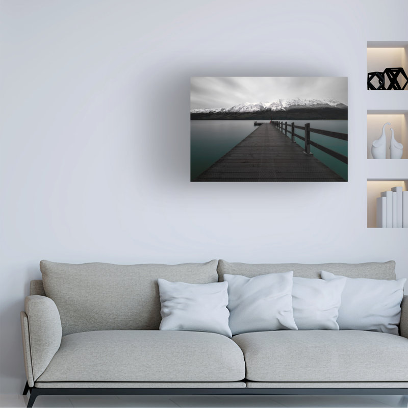 Art mural sur toile tendue - art mural «Glenorchy 2» de Lincoln Harrison pour le salon, la chambre à coucher ou le bureau - 12 x 19