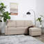 Razzak 3 Seater Linen Sofa Bed-180109882
