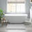 1 PCS 100% Cotton Tufted 3000 GSM Reversible Bath Rug Grey-2067799511