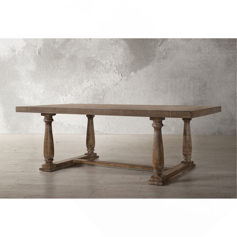 Table de salle à manger Bernard, H 30 po x L 84 po x l 42 po, Brun