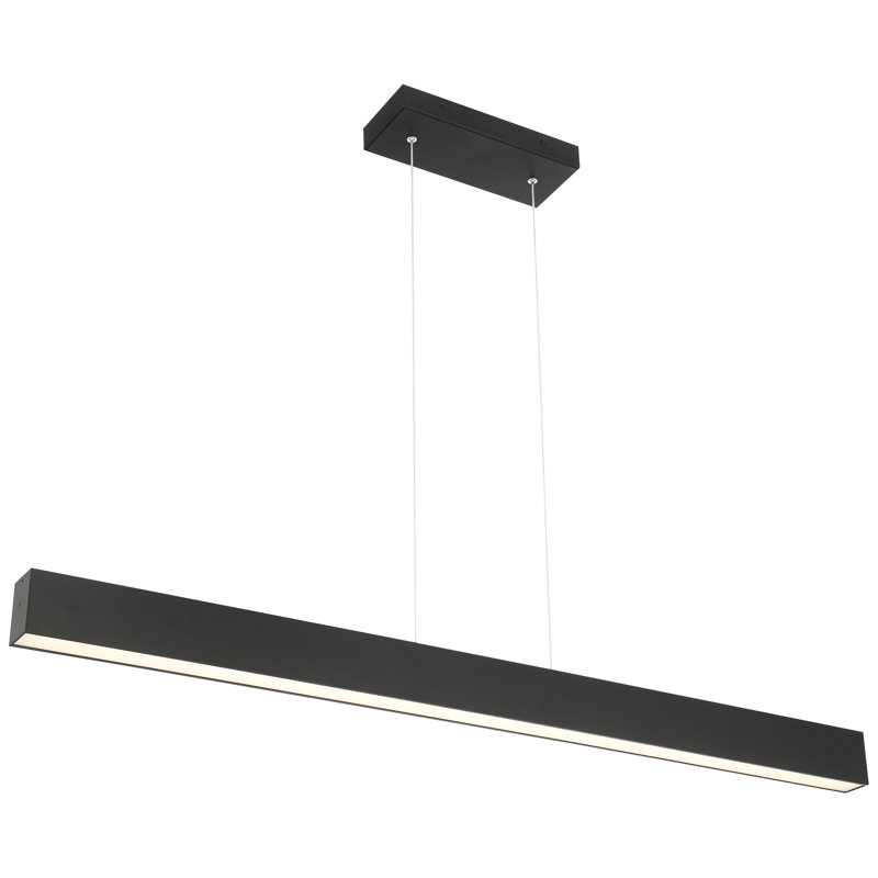 Idolla 1 - Light LED Kitchen Island Pendant, Matte Black