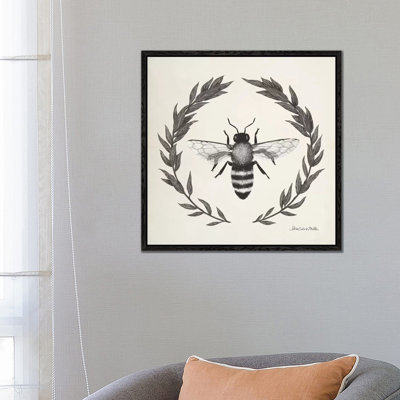 Happy To Bee Home I Neutral by Sara Zieve Miller - Painting on Canvas