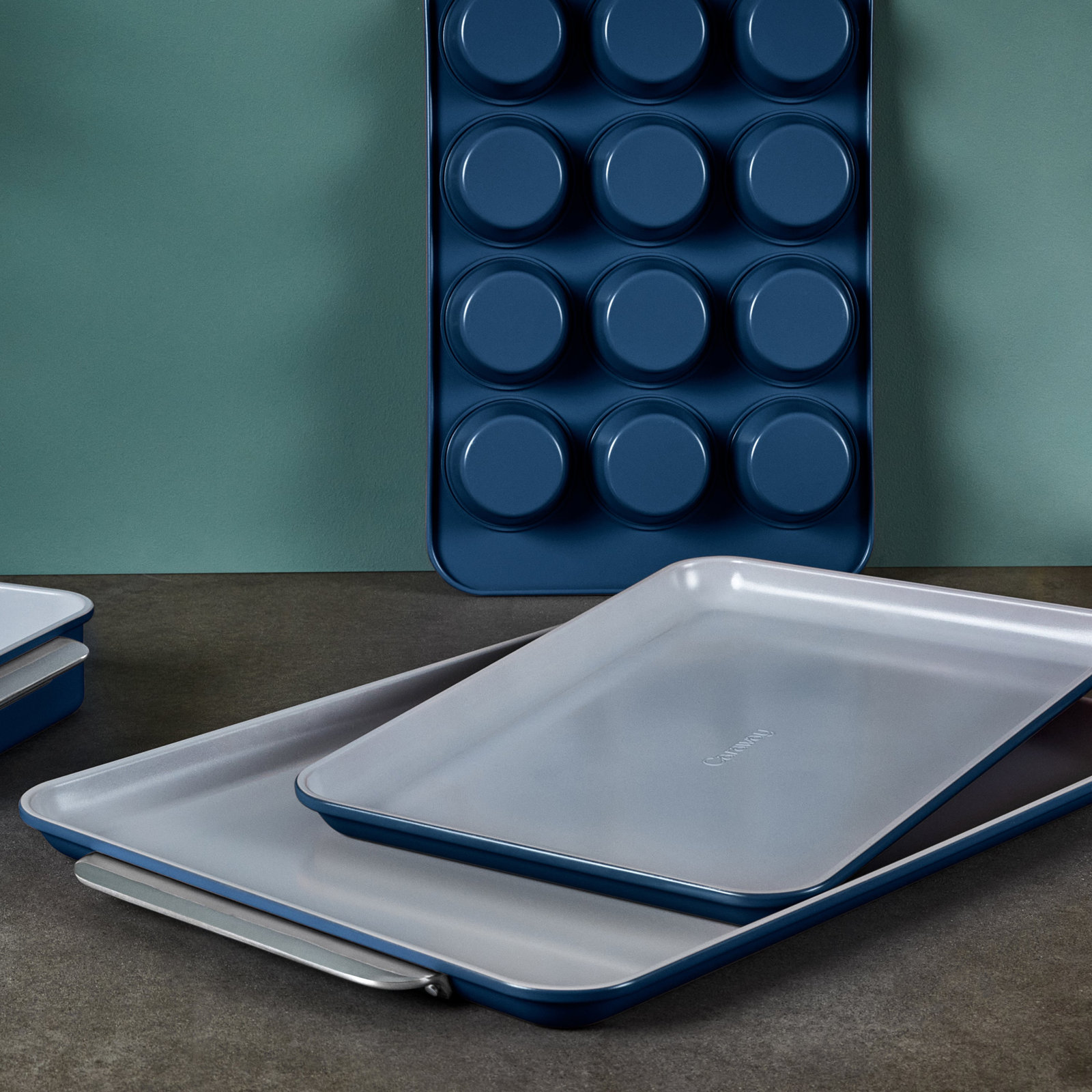 Caraway 2-Piece Nonstick Baking Sheet Set, Navy