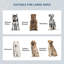 Armoire décorative, armoire de rangement avec grands bols surélevés pour chien-1086193796