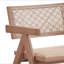Chaise avec accoudoirs en rotin et finition naturelle Velentina (ensemble de 2)