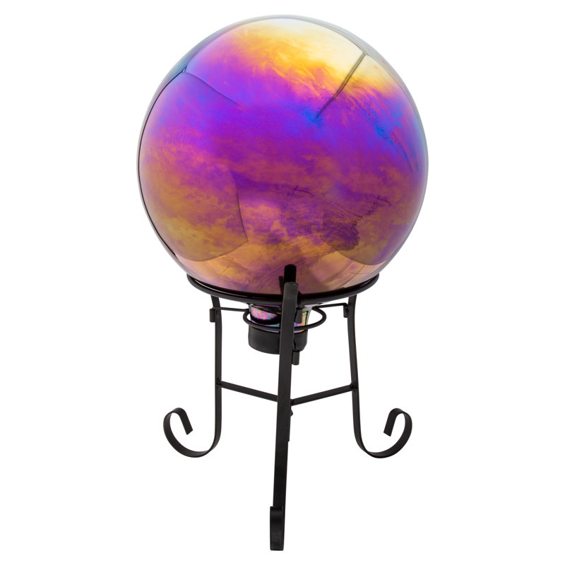 Lehmann Glass Gazing Ball, Red