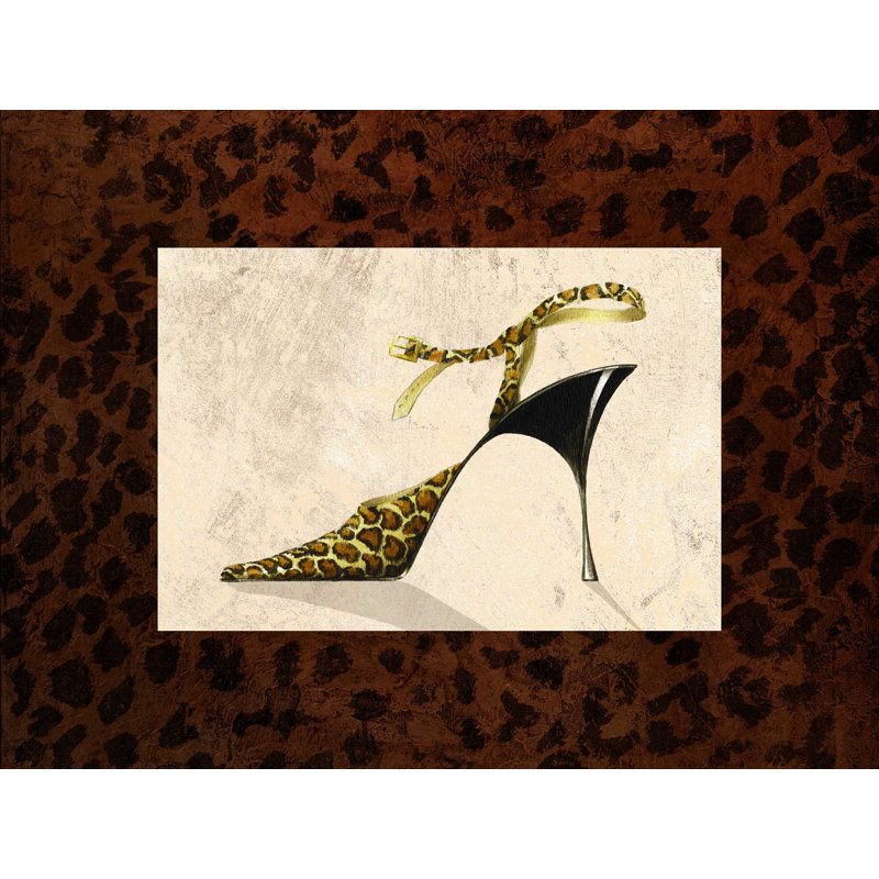 Cheetah Heel - Peinture sur toile tendue, H 12 po x l 16 po