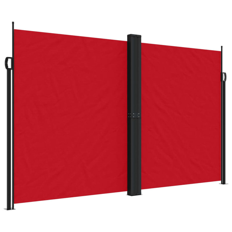 Brayden Retractable Side Awning, Red, 200cm H x 1200cm W
