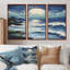 Robbinsdale - ensemble de reproductions d'art mural plage et océan-108455779-108455785