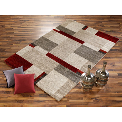 Foulton Shaggy Brown/Red Rug