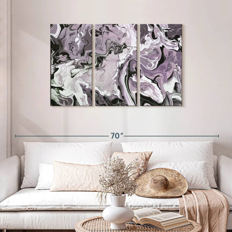 Avery Abide Plum, 28" H x 45" W