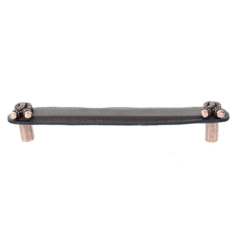 Equestre Bar Pull, 6", Antique Copper