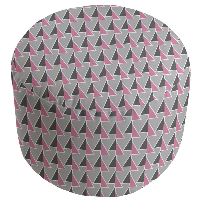 repose-pieds à motifs shifted arrows, Rose