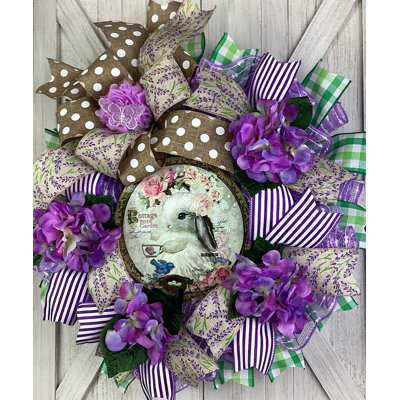 Faux Hydrangea 18'' Wreath