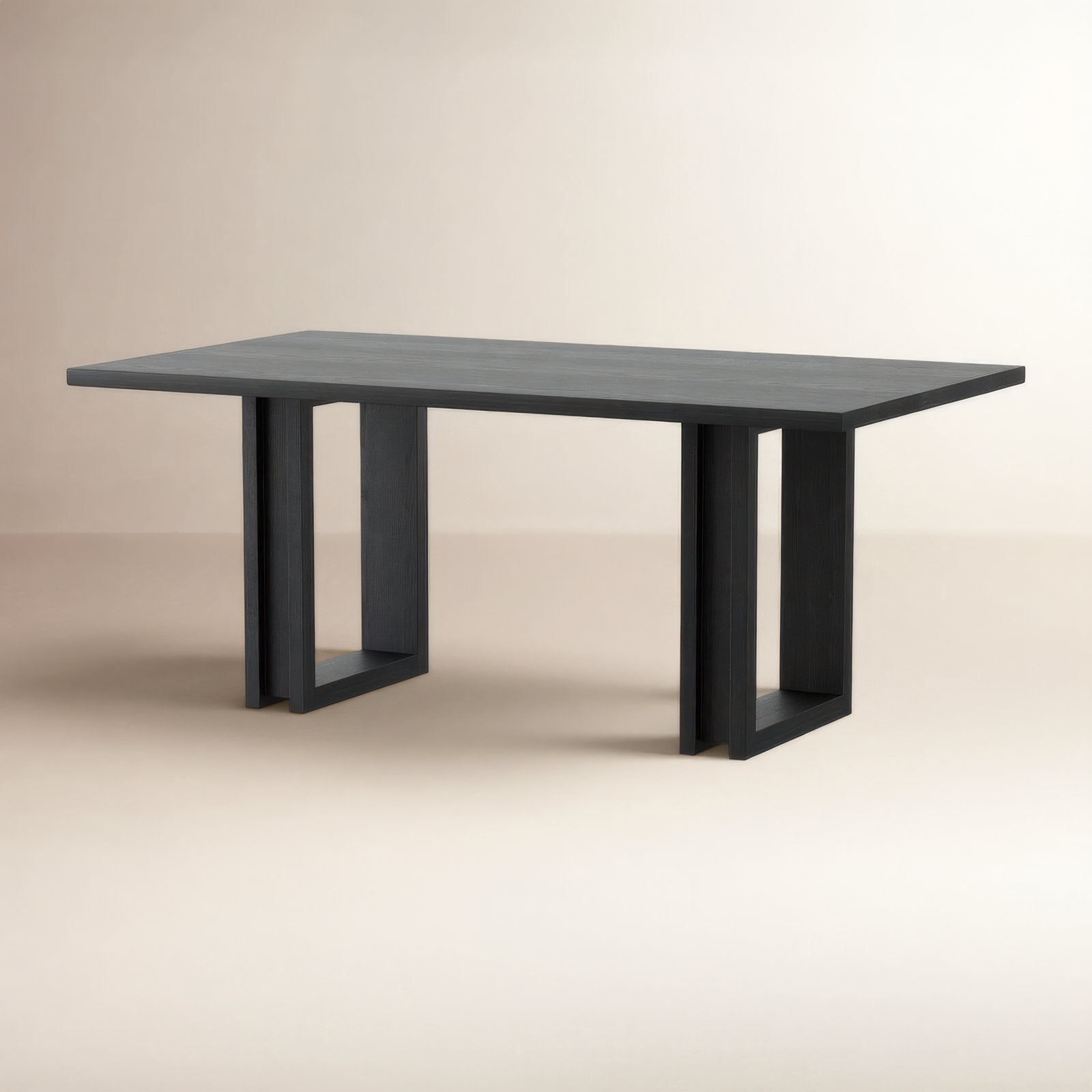 Carmel 72'' Dining Table, Black Wash